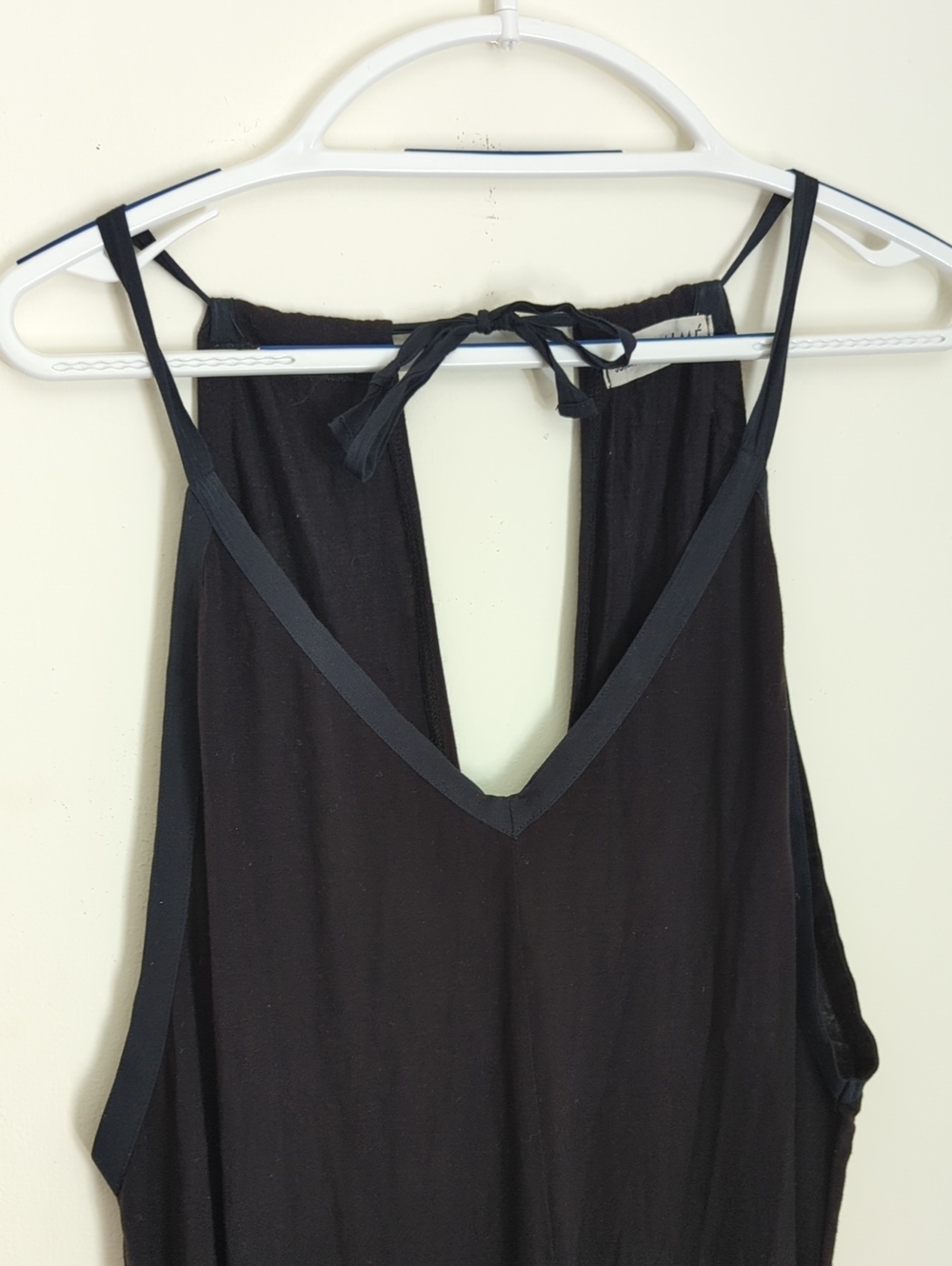Johnny Was Calme Knit V-Neck Halter Jumpsuit, Black, Size XL - Picture 3 of 15